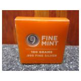 Fine Mint 100 Grams .999 Silver