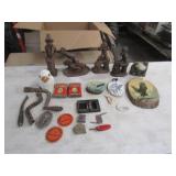 4-African Clay Art Sculptures, &