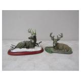 2 Buck Statues, Summer Velvet by Bob Tavers,