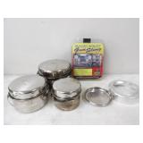 11pc Coleman Exponent Camp Cooking Kettles &