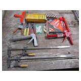 3pc. Aviation Tin Snip Set, 2-Caulk Guns, 2-Clamps
