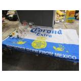 Corona Extra Banner 60x35in, 3 Beer Mugs,