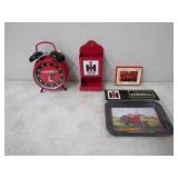 IH Farmall 3-Tractor Tins, H Match Holder, IH Farm