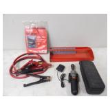 Stanley Socket Set, Jumper Cables, Nail Apron,