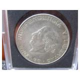 1955 Cinco Pesos .720 Silver ASW .4179oz Silver