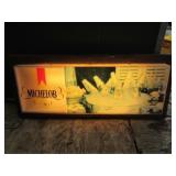 1979 Michelobe Beer Light Up Sign Works,33.5x13.25