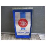 Anheuser-Busch Natural Light Sign 9.5x17in.