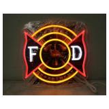 13x13 Fire Dept. LED Neon Sign
