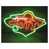 Minnesota Wild Logo LED Neon Sign, 13.75x9.25in.