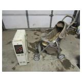 Avanti RH1500S 1500w Elec. Heater & Cosco Stroller