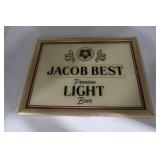 Jacob Best 'Premium Light Beer' 16.75w x 12.75in.L