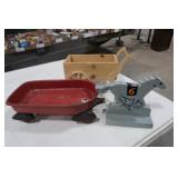 Vintage Red Wagon (No Hitch) &
