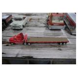 Bobcat Semi Metal Die Cast w/Flatbed Trailer