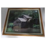 Scenery Picture w/Battery Operated Clock,