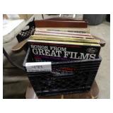 Approx 34 Records w/Milk Crate