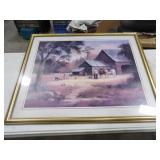 Barn Yard Print by M.Caroselli 29.5inWx23.5inT