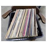 Approx 52 Records w/Milk Crate