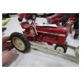 ERTL Red Tractor w/Loader Mount Metal Die Cast