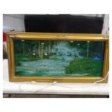 Light Up Waterfall Scene 39inWx19inT, Works