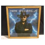 Hank Williams Jr. Framed Portrait 13inWx13inT