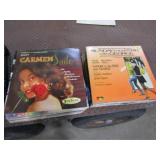 Approx 55 Records w/Milk Crate