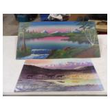 Scenic Horse Cardboard Print 24inWx12inT, &