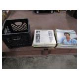 Approx 50 Records w/Milk Crate