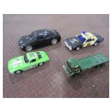 Army Truck,Corvette Race Car,Dodge Charger,Police