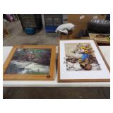 River Framed Picture 24inWx20inT, &