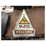 Blatz Light Beer Light Up Sign, Works, Has Bulb,