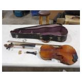 Violin in Pieces in Case w/Bow