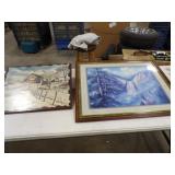 Winter Farm Photo 21inWx17inT, 'Yellowstone Falls'