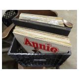 Approx 47 Records w/Milk Crate