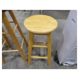 Wood Stool 24in Tall