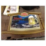 Schmidt Beer Light Up Sign, Works, 25inWx17.5inT