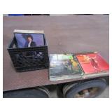 Approx 48 Records w/Milk Crate