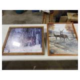 Buck & Doe Portrait by Ruane Manning 17inWx21inT,&