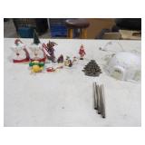 Assorted Christmas Ornaments/Figurines, Wind Chime