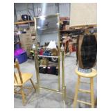 Standing Gold Mirror 62.75in Tall
