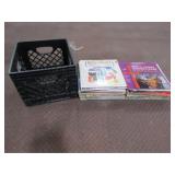 Approx 50 Records w/Milk Crate