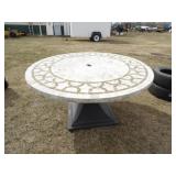 Round Outdoor Patio Table 54in. W x 26.5in.T,Heavy