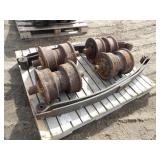 4-Cat Track Rollers D8? & 2-Semi Truck Leaf Spring
