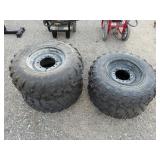 2-Carlisle AT489 25x10.00-12 & 2-25x8.00-12 Tires