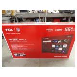 NIB-TCL 55in. 4K UHD Smart TV w/HDR, Roku TV,