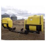 2- 240gal. Demco Poly Water Tanks w/Mounting Brac