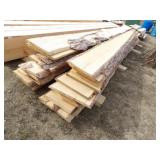 34-Pine Live Edge Boards,1in. Tx16ft. L,Width Vari