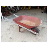 Metal Wheel Barrow, Tire Holds Air-but Rim is Bad.