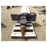 Skid Steer MT Cone Log Splitter, Hyd. Drive