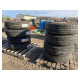 8-Dually Set, 4-New ST235/85R16,4-Like New,8 Hole
