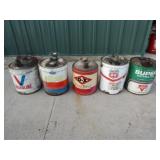 Valvoline, Amoco, D-X, Phillips 66,Conoco Oil Cans